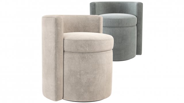 Restoration Hardware Solene Side Chair RH 3D 模型 .c4d .max .obj .3ds .fbx .stl .blend 