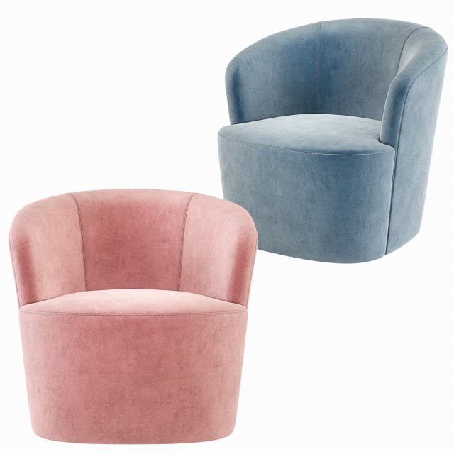 Swoon Editions Ritz Occasional Chair Low poly 3D Model