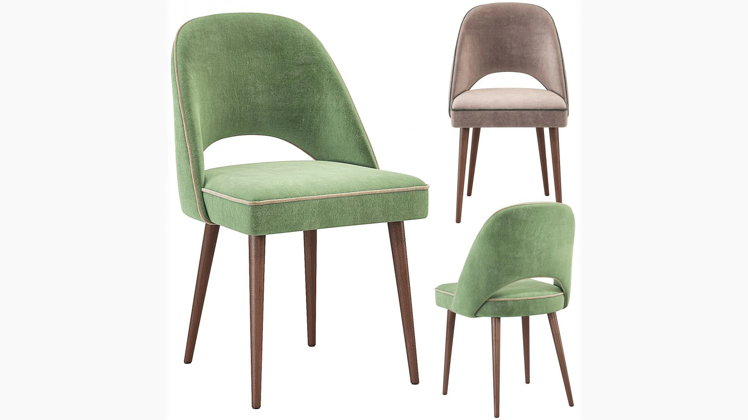 Cadeira de jantar Roche Bobois Fenice Modelo 3D .c4d .max .obj .3ds .fbx .stl .blend 