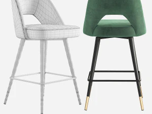 Eichholtz Avorio Counter Stool 3D Model