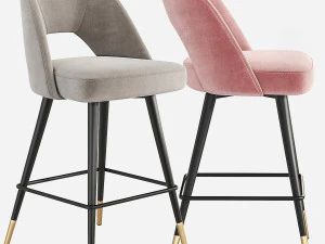 Eichholtz Avorio Counter Stool 3D Model