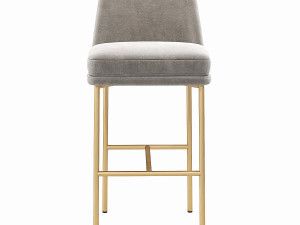 Westelm Jack Metal Frame Barstool 3D Model
