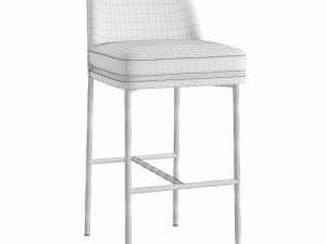 Westelm Jack Metal Frame Barstool 3D Model