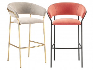 Jazz Barstool Kitchen 3D Model