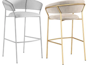 Dapur Kursi Bar Jazz Model 3D