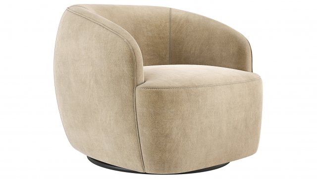 CB2 Gwyneth Swivel Chair Modello 3D .c4d .max .obj .3ds .fbx .stl .blend 