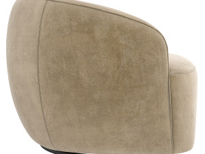 CB2 Gwyneth Swivel Chair Modello 3D