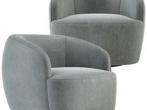 CB2 Gwyneth Swivel Chair 3D Model
