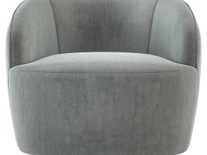CB2 Gwyneth Swivel Chair Modello 3D