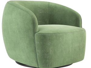 CB2 Gwyneth Swivel Chair Modello 3D