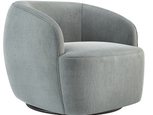 CB2 Gwyneth Swivel Chair Modello 3D
