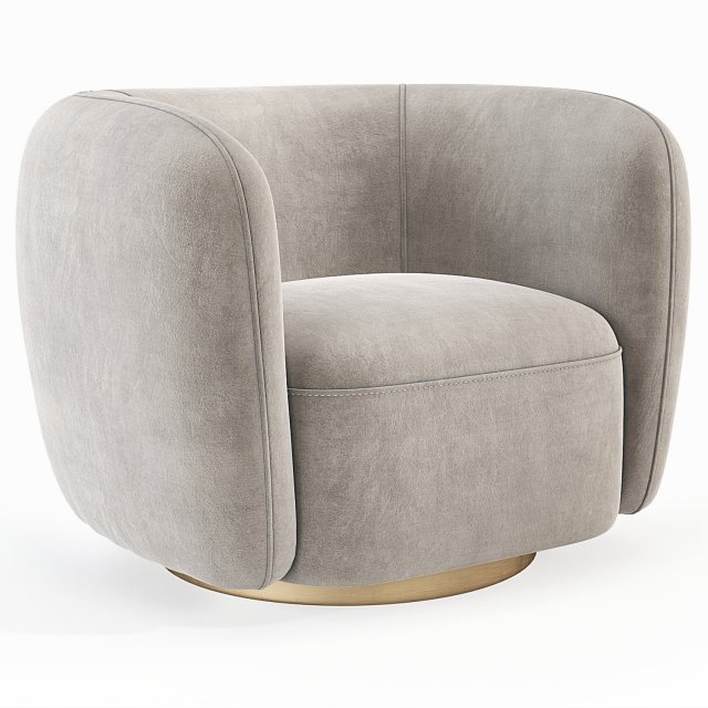 Eichholtz Roxy Swivel Chair Modello 3D .c4d .max .obj .3ds .fbx .stl .blend 