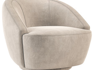 Restoration Hardware Lecco Swivel Chair 3D Model