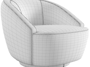 Restoration Hardware Lecco Swivel Chair 3D Model
