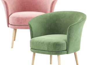 Hay Dorso Armchair GamFratesi 3D Model