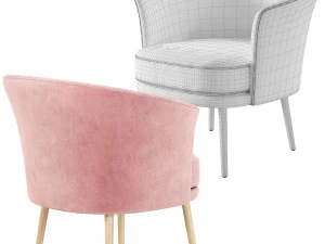 Hay Dorso Armchair GamFratesi 3D Model