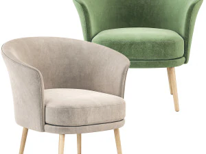 Hay Dorso Armchair GamFratesi 3D Model