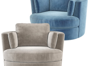 Eichholtz Clarissa Swivel Chair 3D Model
