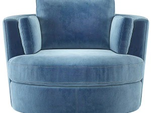 Eichholtz Clarissa Swivel Chair 3D Model