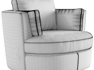 Eichholtz Clarissa Swivel Chair 3D Model