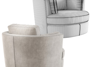 Eichholtz Clarissa Swivel Chair 3D Model