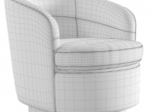 West Elm Viv Swivel Chair Modello 3D