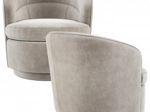 West Elm Viv Swivel Chair Modello 3D