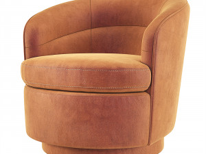 West Elm Viv Swivel Chair Modello 3D
