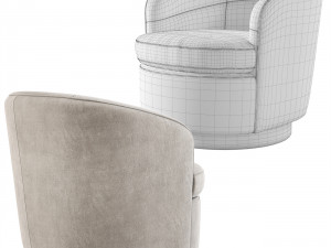 West Elm Viv Swivel Chair Modello 3D