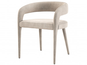 Lisette Dining Armchair CB2 3D Model