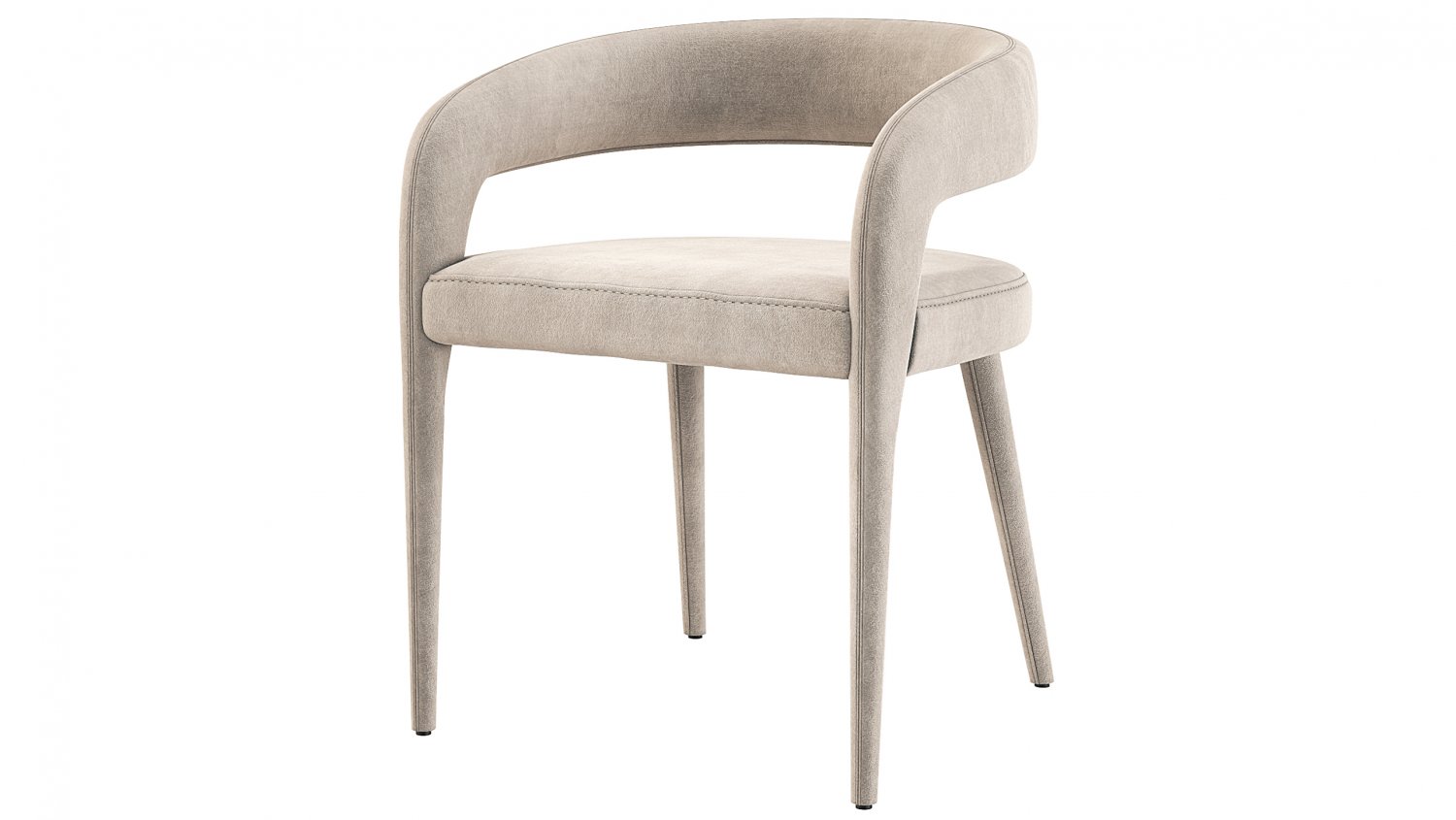 Lisette Dining Armchair CB2 3D Model in Chair 3DExport