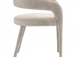 Lisette Dining Armchair CB2 3D Модель