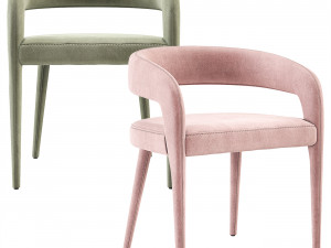 Lisette Dining Armchair CB2 3D Модель