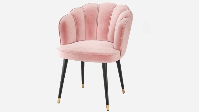 Eichholtz BRISTOL Dining Chair Model 3D .c4d .max .obj .3ds .fbx .stl .blend 