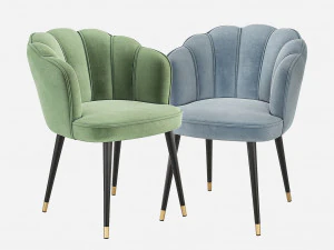 Cadeira de jantar Eichholtz BRISTOL Modelo 3D