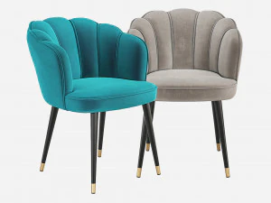 Cadeira de jantar Eichholtz BRISTOL Modelo 3D