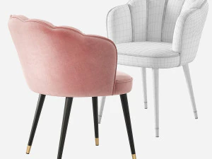 Cadeira de jantar Eichholtz BRISTOL Modelo 3D