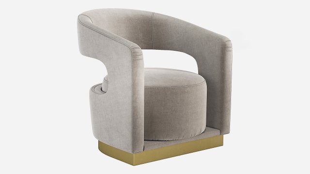 Ellen Accent Chair Essential Home 3D Model .c4d .max .obj .3ds .fbx .stl .blend 