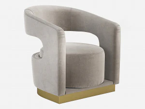 Ellen Accent Chair Essential Home 3D Модель