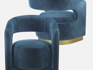 Ellen Accent Chair Essential Home 3D Model