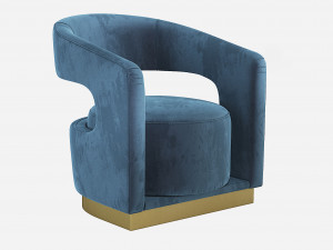 Ellen Accent Chair Essential Home 3D Model