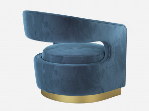 Ellen Accent Chair Essential Home 3D Model