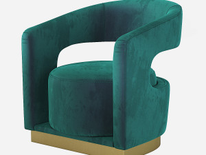 Ellen Accent Chair Essential Home 3D Model