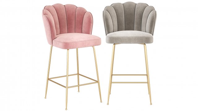 Richmond Interiors Bar Stool Pippa 3D 模型 .c4d .max .obj .3ds .fbx .stl .blend 