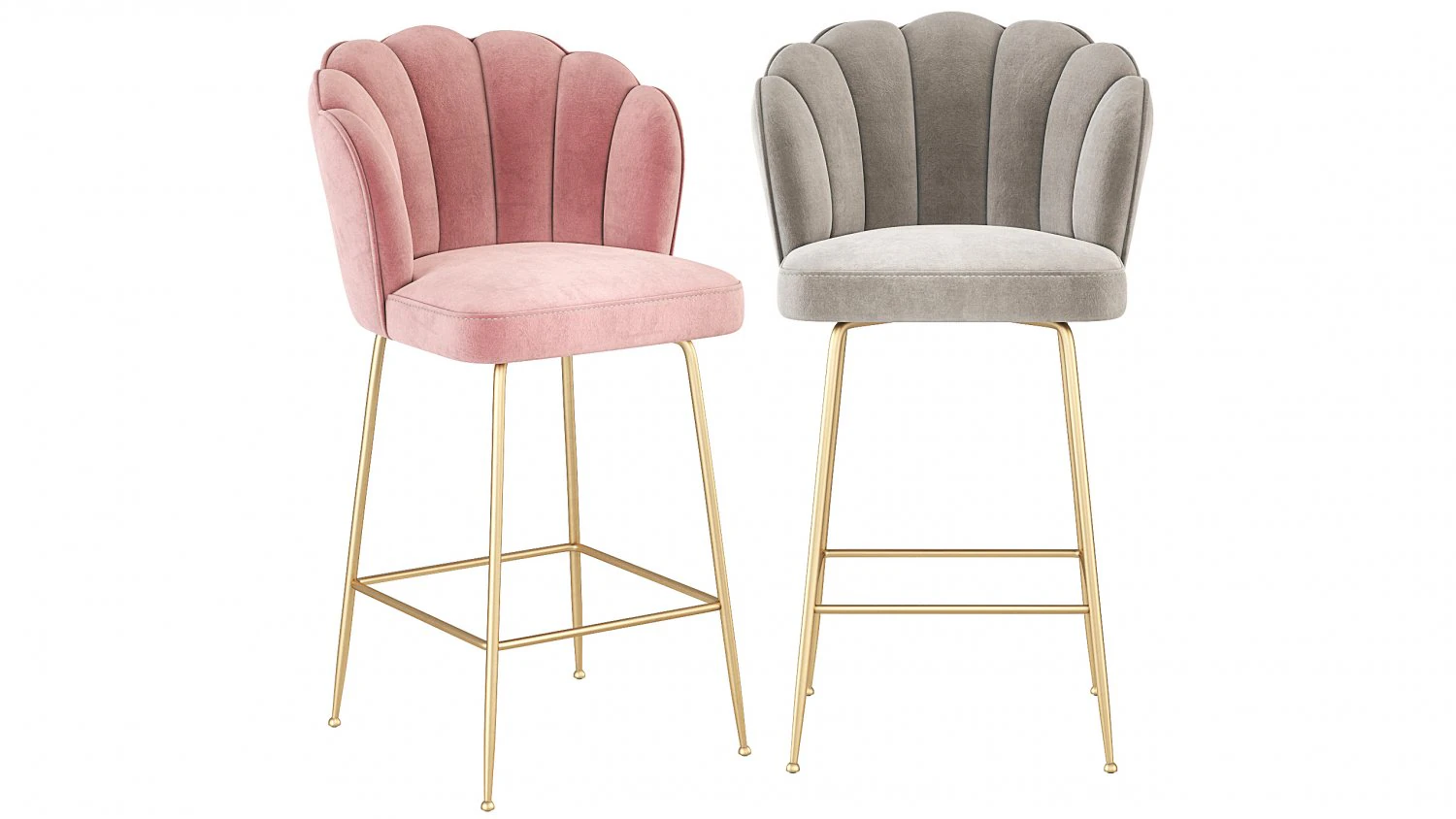 Richmond Interiors Bar Stool Pippa 3D Model .c4d .max .obj .3ds .fbx .stl .blend 