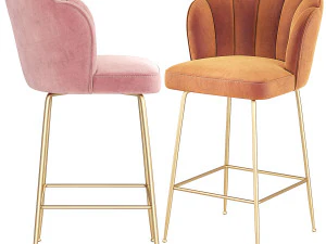 Richmond Interiors Bar Stool Pippa 3D Model
