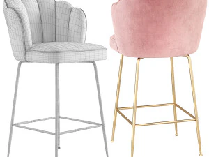 Richmond Interiors Bar Stool Pippa 3D Model