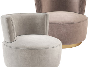 Eichholtz Alonso Swivel Chair 3D Model