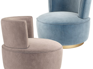 Eichholtz Alonso Swivel Chair 3D Model