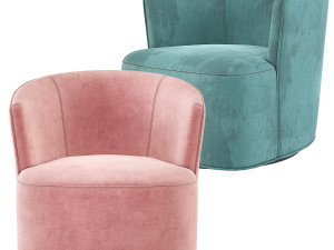 Arden Swivel Chair Restoration Hardware RH Modello 3D